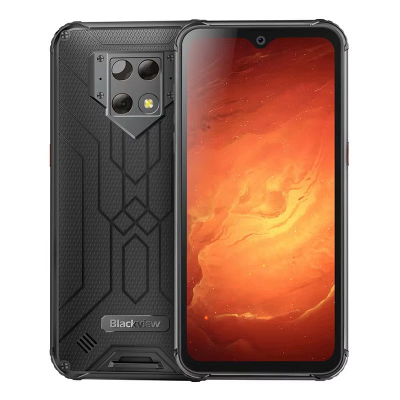Free Sample Mobile Phones 6GB+128GB Waterproof Phone 6.3 Inch Android NFC Ebay Phones Blackview BV9800 Pro