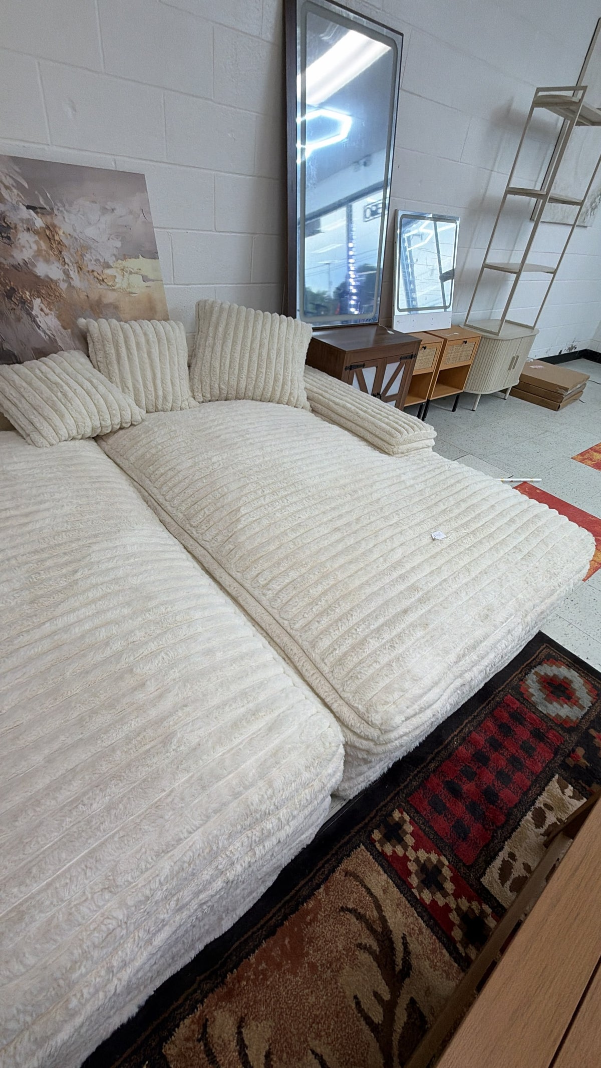 Plush Double Lounge Sofa