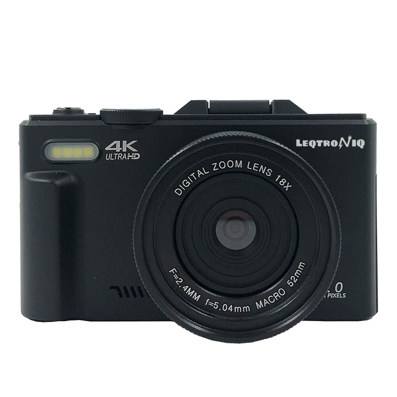 18X Digital Zoom Cameras for Photography 4K Youtube Vlog Video Cameras with 3’’ Flip Screen Anti-Shake Selfie Camcorder