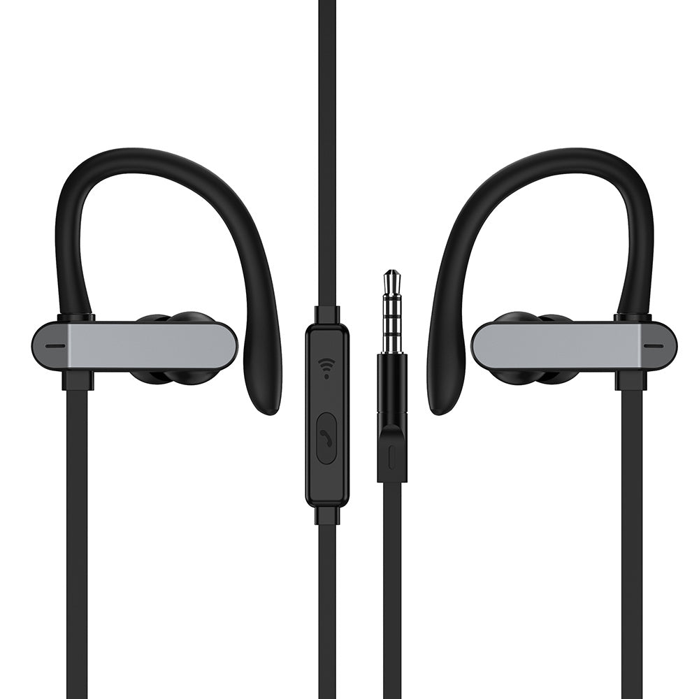Compatible With Earphone PTM TS27 Sport Running Anti Drop Headset Ear Hook Stereo Earbuds With Mic Headphone For Phone Xiaomi Universal