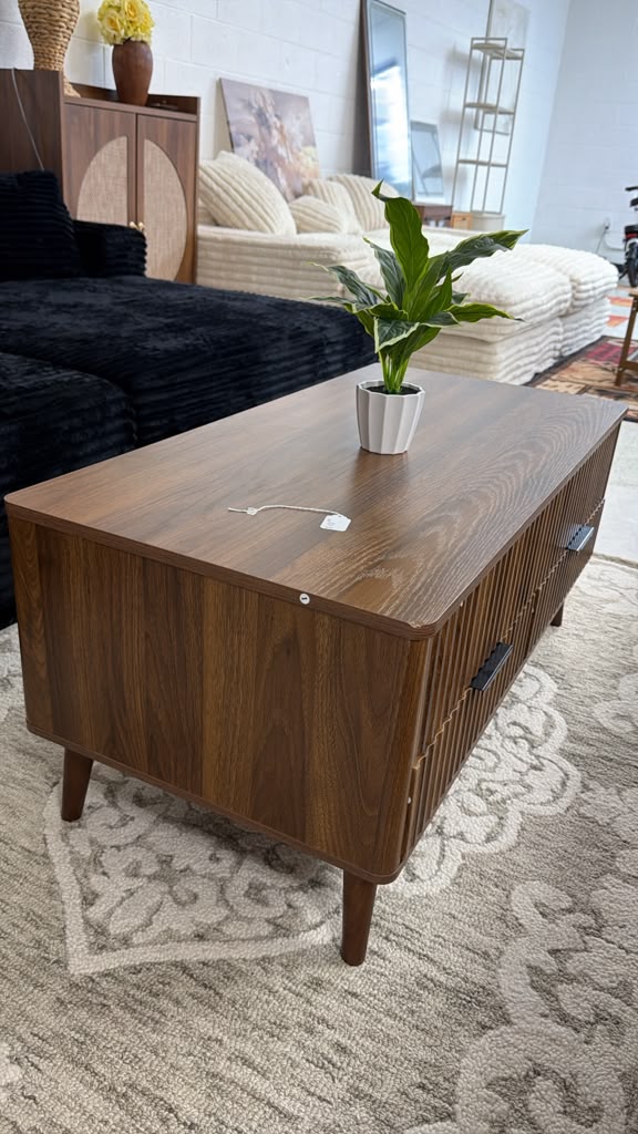 Mid-Century Modern Wooden Coffee Table