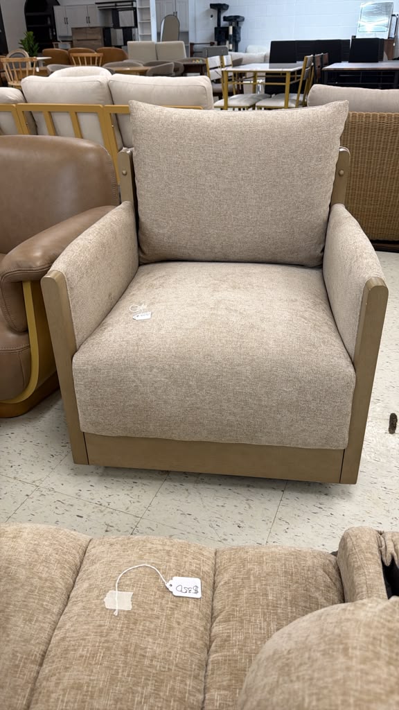 Plush Textured Armchair with Cushions