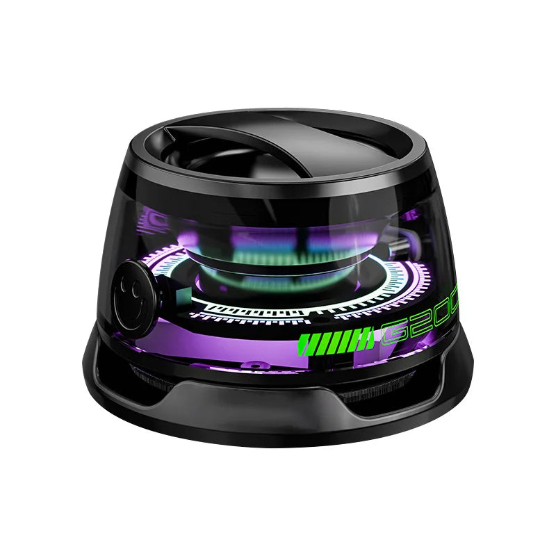 G200 Bluetooth Magnetic Speaker Portable Pocket Mini Light-Emitting Speakers Phone Stand Speakers Room Decorations Birthday Gift