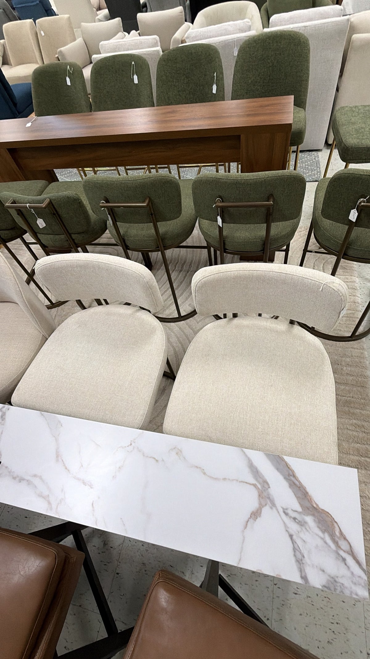 Modern Beige Upholstered Chairs