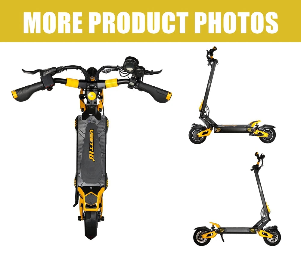 VSETT 10+ 10 Inch Off-Road Electric Scooter VSETT10+ Upgraded ZERO 10X Hoverboard Double Drive 60V 2800W Dual Motor VSSET MACURY