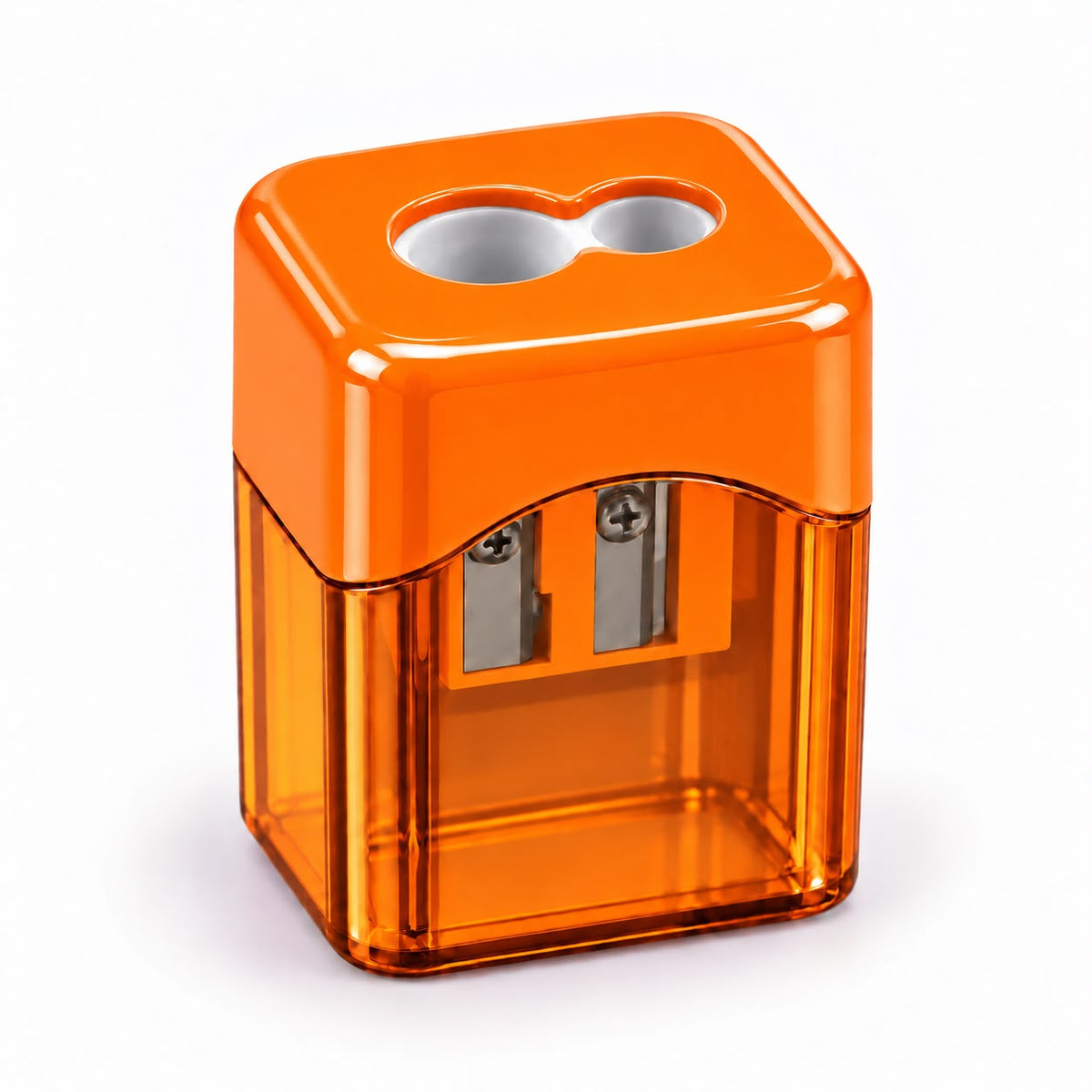 dual-hole manual pencil sharpener