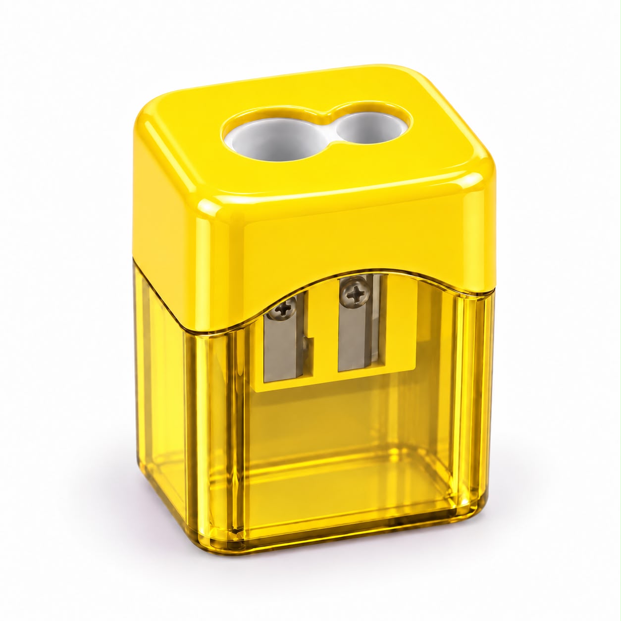dual-hole manual pencil sharpener