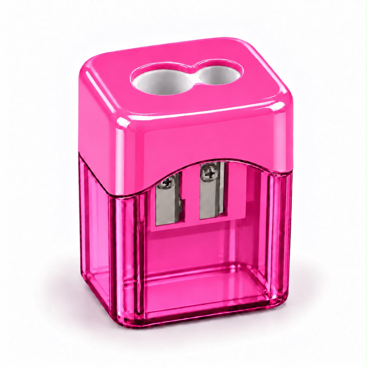 dual-hole manual pencil sharpener