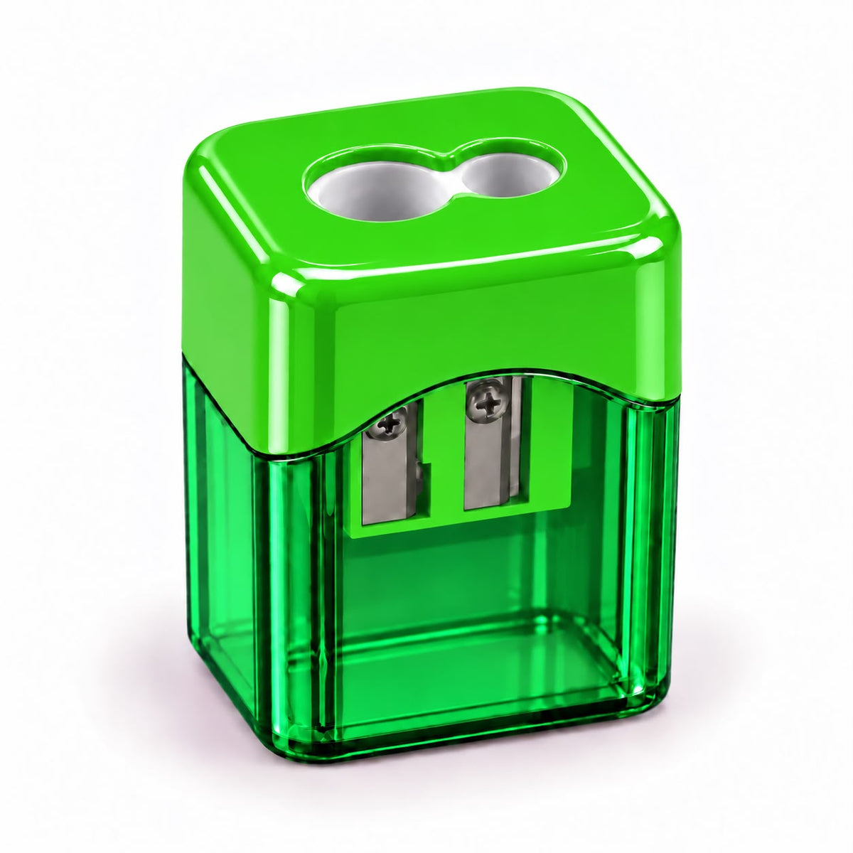 dual-hole manual pencil sharpener