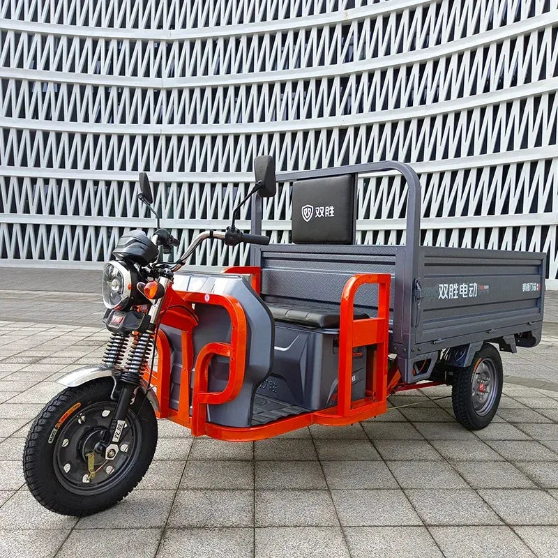 Electric tricycle with 60V and 1000W for freight transportation For adults electric load pull goods