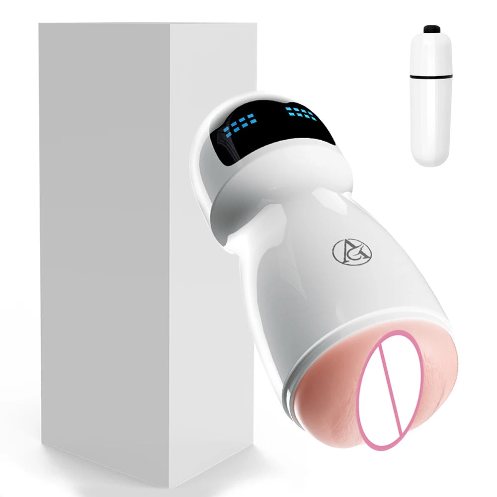 Adult Sex Toy For Men Male Masturbator Penis Trainer Men's Masturbation Cup Simulation Texture Vagina Machine With Vibration