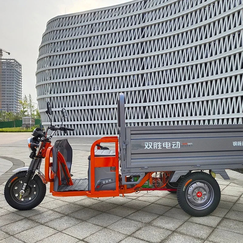 Electric tricycle with 60V and 1000W for freight transportation For adults electric load pull goods