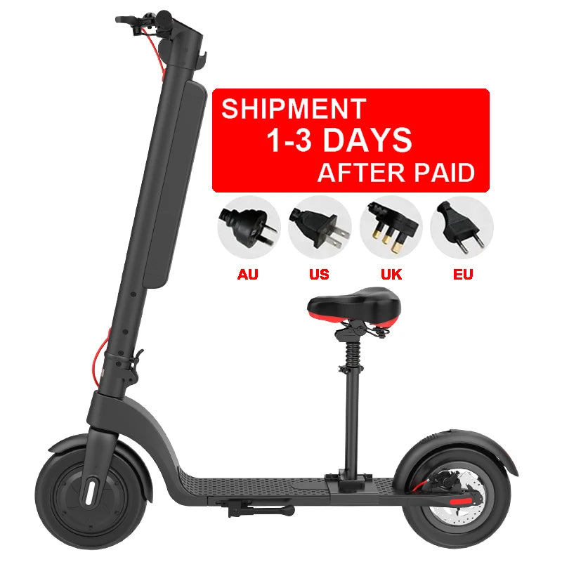 2026 X8 Electric Scooter LED Display Disc Brake Foldable Design-36V 10AH 250W Max Load 120KG Range 45KM Fast Speed 25KM Range
