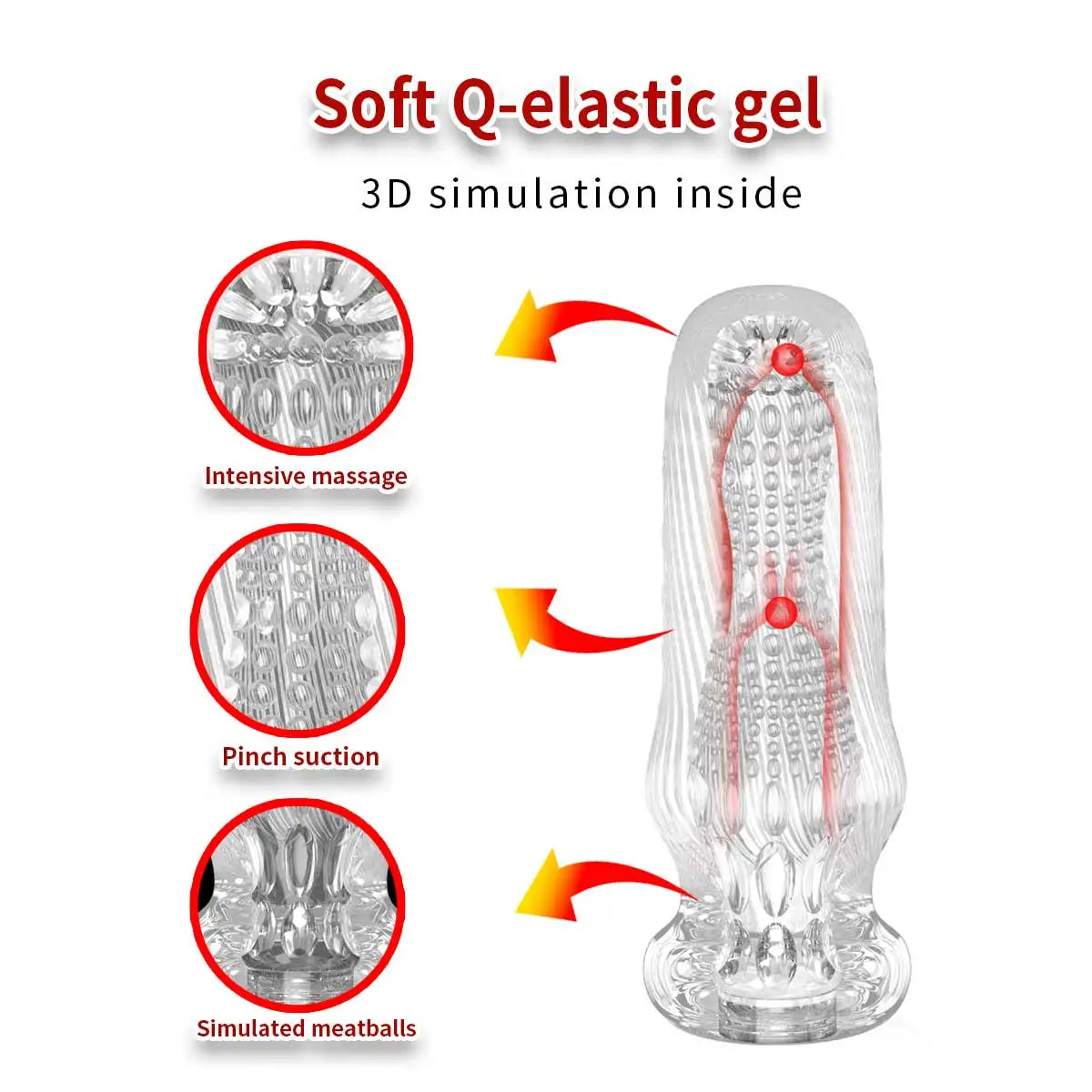 Sex Toys for Men Masturbation Cup Soft Male Exercise Penis Massage Trainer Sexy Pocket Pussy Blowjob Toy Vagina Adult Goods 18+