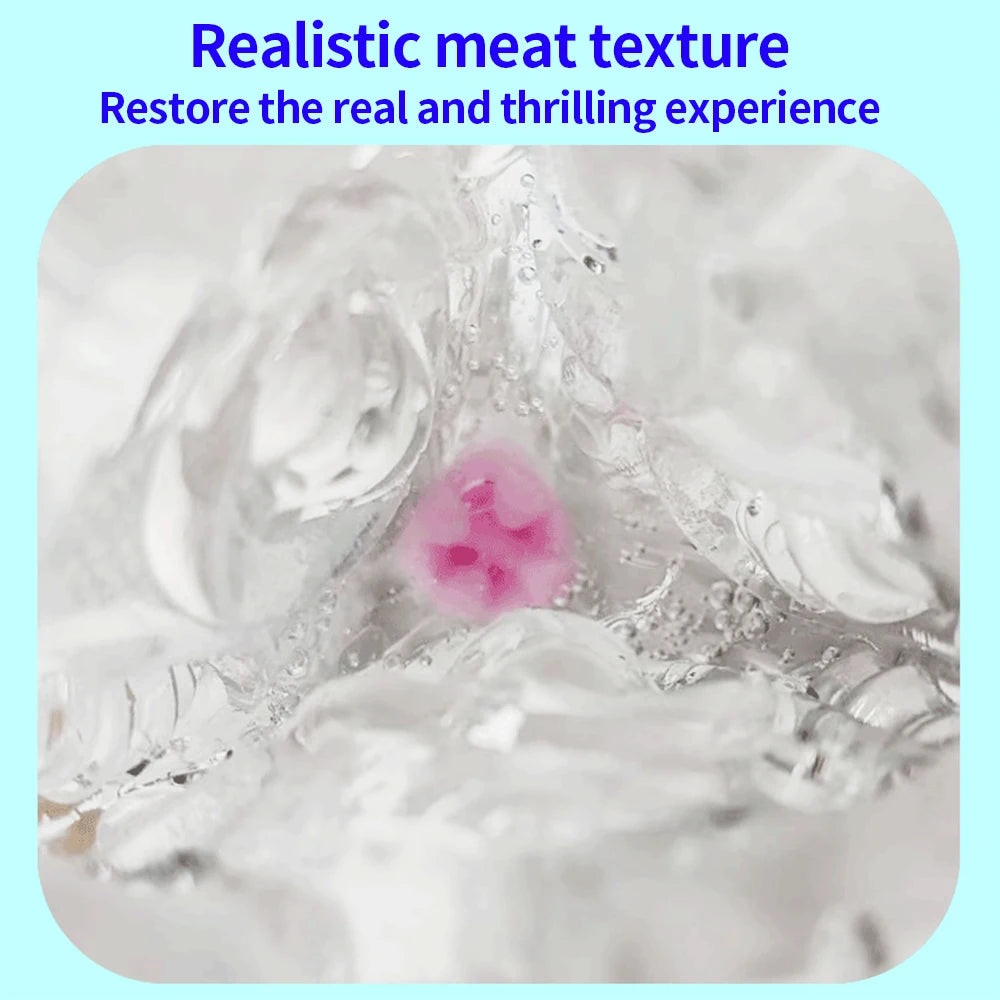 Male Masturbation Cup Vagina Egg Peni Massage Adult Toy For Men Glans Exercise Blowjob Toy Stretchy Silicone Sex Toys For Men