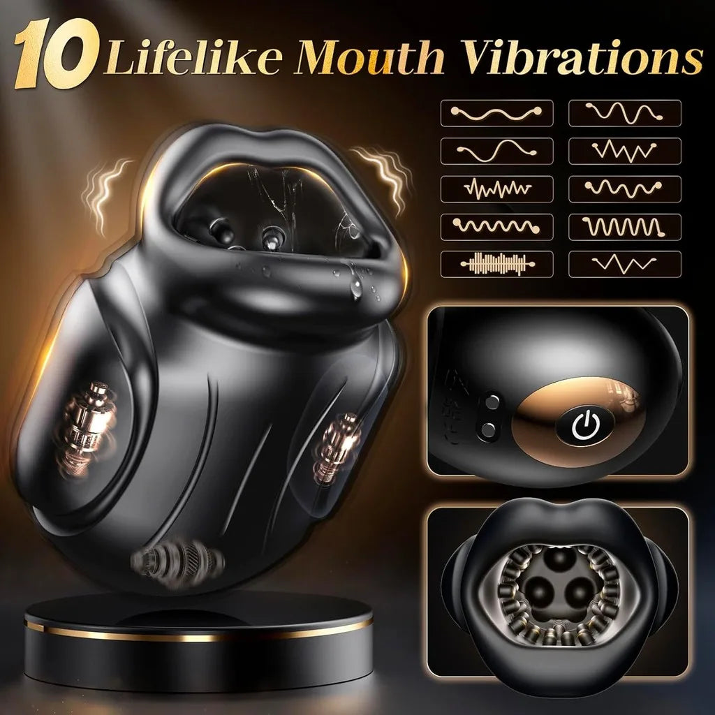 Male Sex Toys for Men - Male Masturbator Penis Vibrator with 10 Vibrating & APP,Male Stroker Trainer Adult Toys for Prolong
