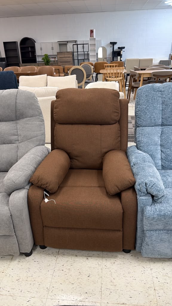 Plush Brown Recliner Chair