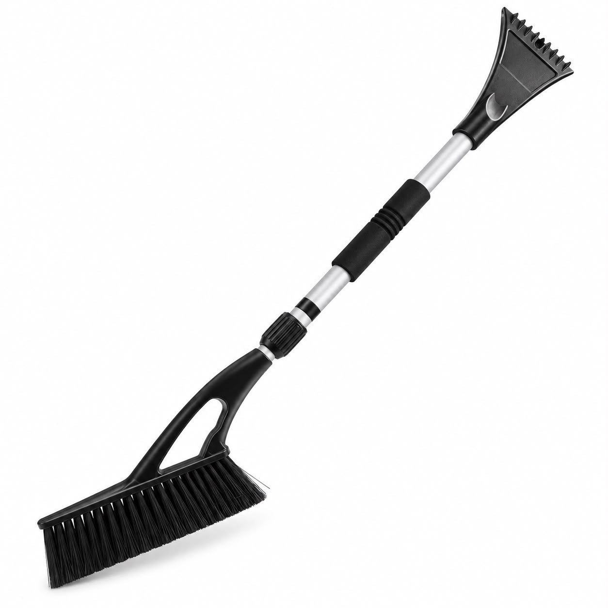 2-in-1 extendable snow brush and ice scraper