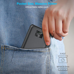 DC 7.4V and 5V 2A USB Power Bank for Heated Vest Heated Jacket Rechargeable Battery Pack 10000Mah Portable Charger for Iphone, Tablet Etc