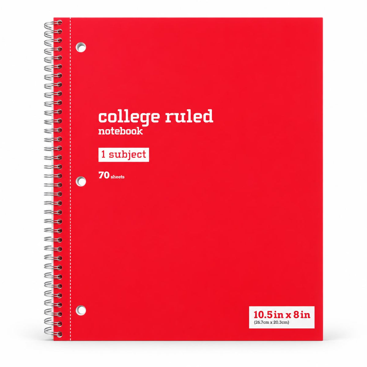 college ruled notebook