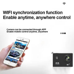 Ultra HD 4K Action Camera 720P/30FPS Wifi Underwater Cameras Waterproof Helmet Bicycle Video Recording Cameras Outdoor Sport Cam