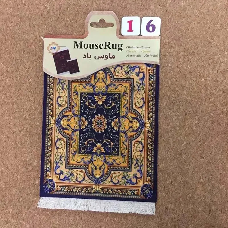 Mini Persian Carpet Mouse Pad Desk Computer Notebook Mouse Mat Tea Coaster Pet Pad Multifunctional Anti-Slip Desk Pad