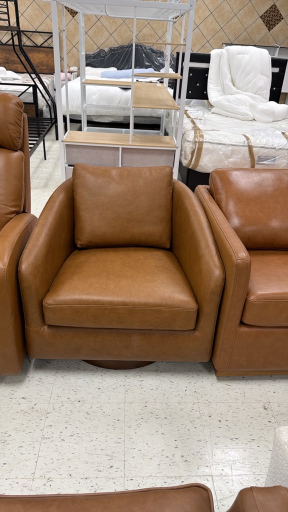 Contemporary Leather Armchair