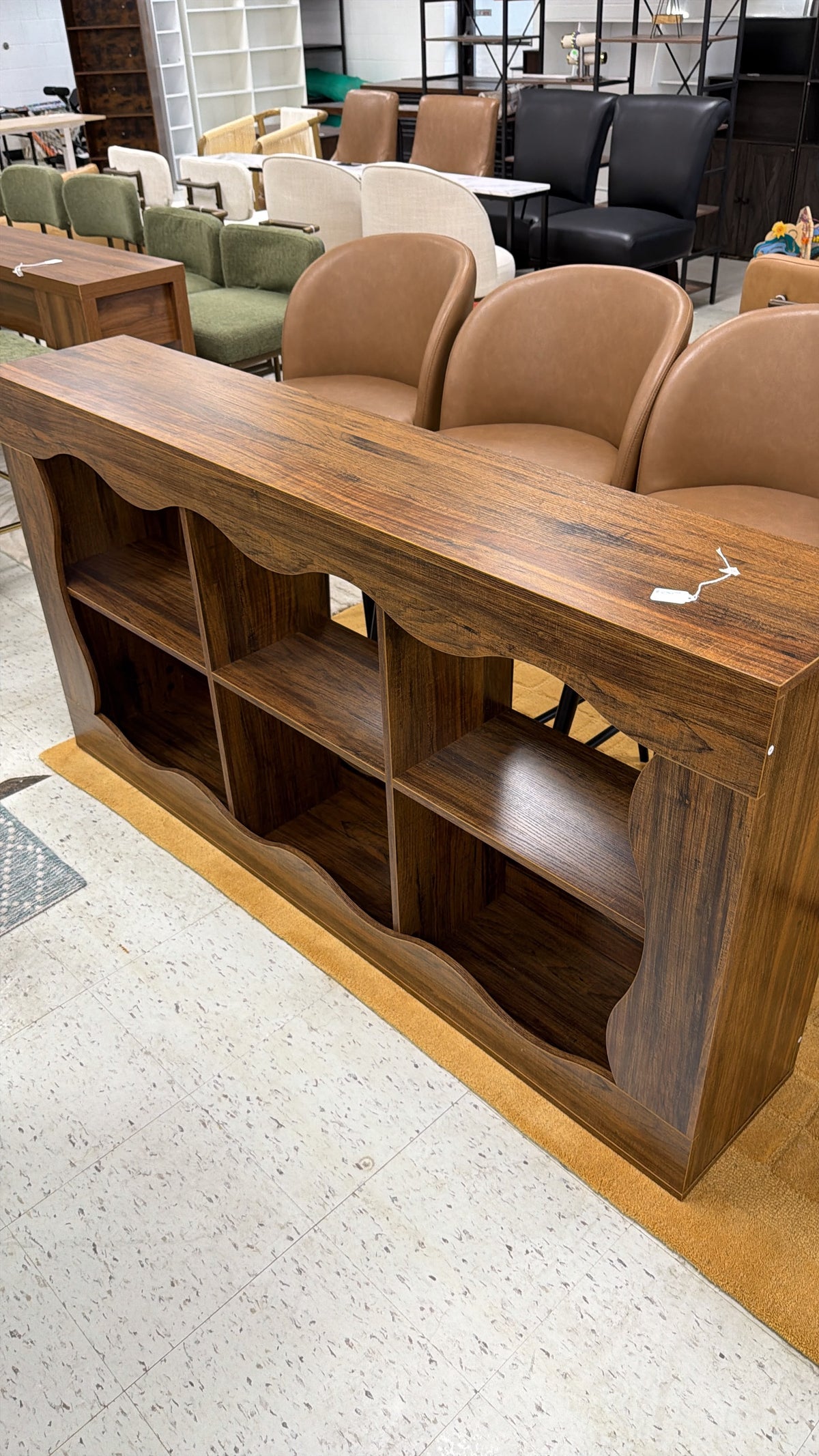 Rustic Brown Wooden Bookshelf