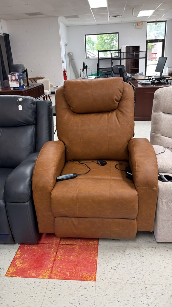 Luxury Brown Leather Recliner