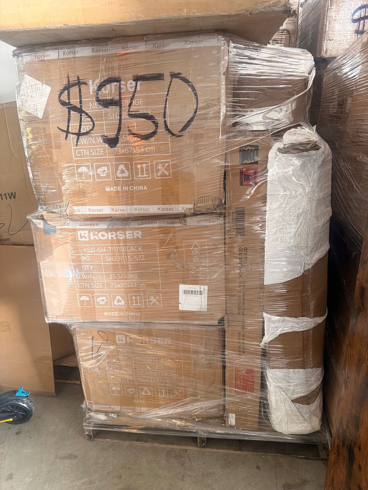 Pallet #14 — Korser Recliner Pallet (Unmanifested)