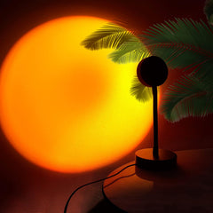 Sunset Lamp,Sunset Projector Lamp, Sunset Projection Light 10W, Sunset Light for Woman,360Degree Sunset Projection Lamp,Sunset Red