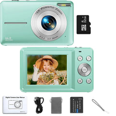 HD 2.4 Inches 1080P Digital Camera Rechargeable Cameras with 16X Zoom Compact Camera 44MP Cameras for Kids Girls Camera Digit