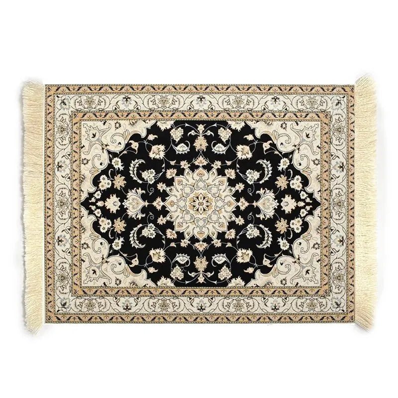 Mini Persian Carpet Mouse Pad Desk Computer Notebook Mouse Mat Tea Coaster Pet Pad Multifunctional Anti-Slip Desk Pad