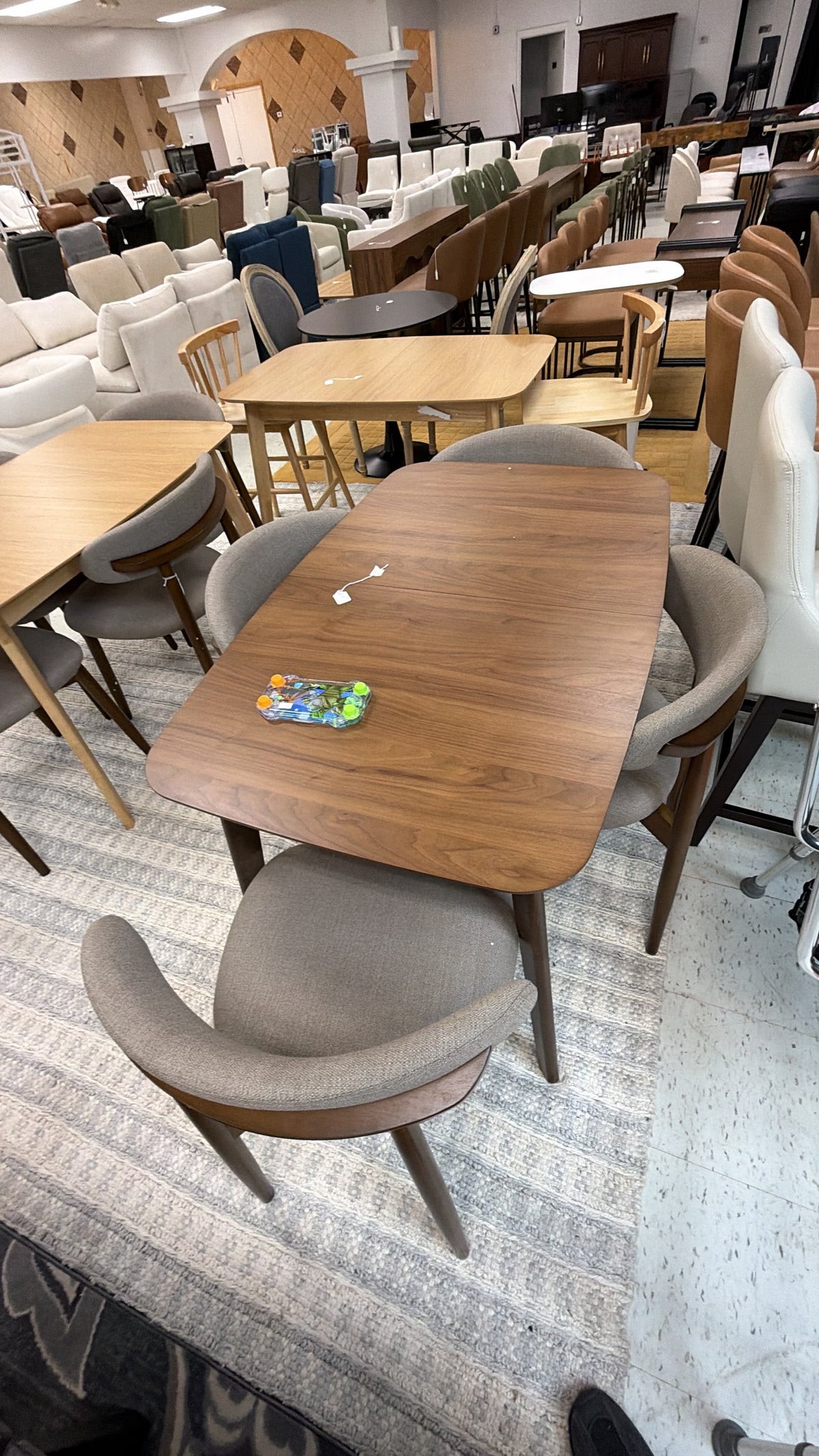 Walnut Dining Table Set