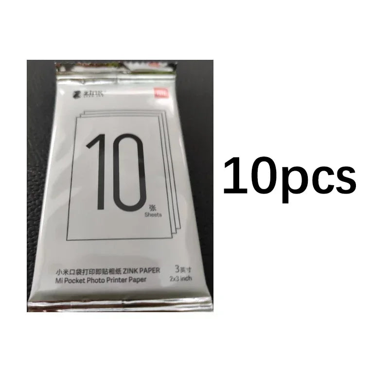 Xiaomi Original Pocket Printer Paper ZINK Self-Adhesive Photo Print Sheets for Xiaomi 3-Inch Mini Pocket Photo Printer Only Pape