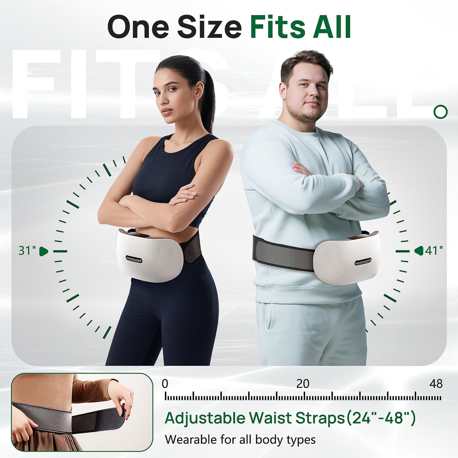 2025 Smart Bian Stone Abdominal Massager With Heat Light Wave Therapy Auto Kneading Home Wellness Solution