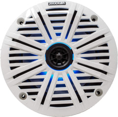 6.5" LED Marine Speakers (3 Pair) White Salt Water Grills OEM Replacement Speakers