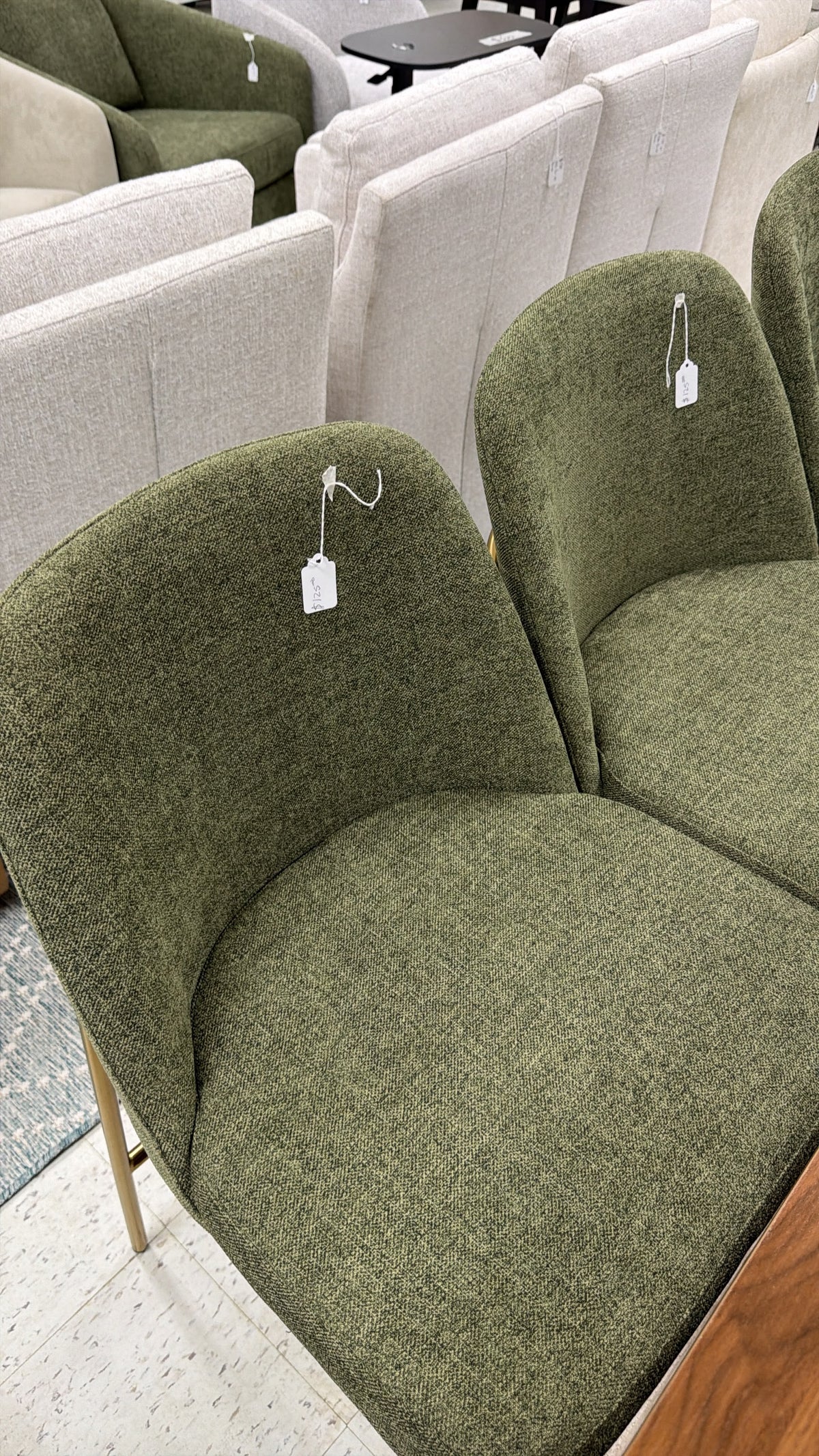 Olive Green Upholstered Chair