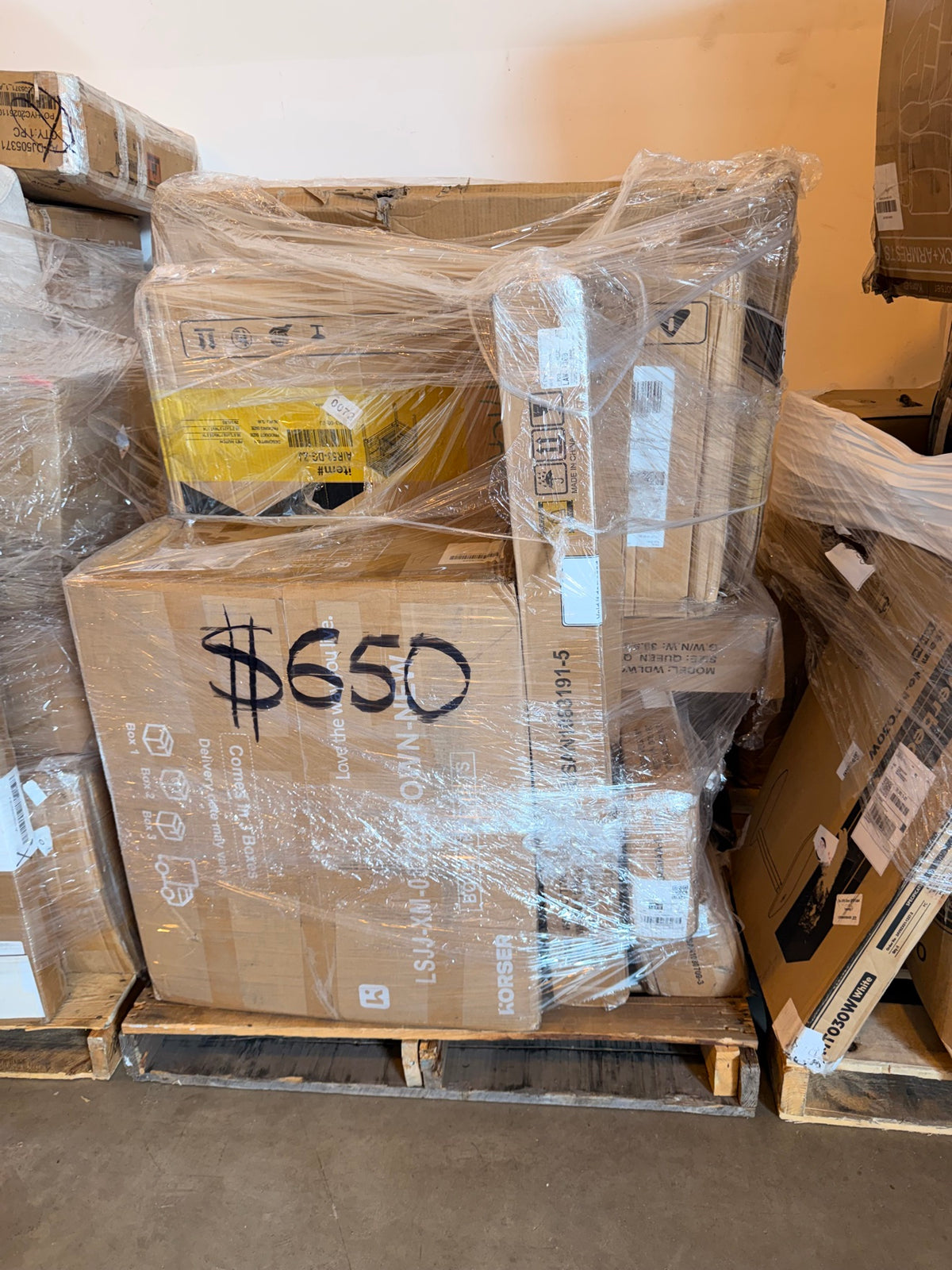 Pallet #24 — Korser Furniture Pallet (Unmanifested)