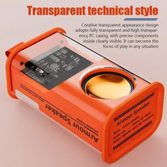 Loudspeaker Sound Box the Bass Transparent Wireless A36 Mecha Speakers Shake Speakers Audio Player Bluetooth Stereo Surround