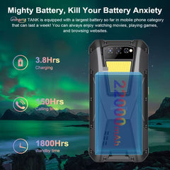 Global Unihertz Tank Rugged Phone 22000Mah 108MP Camera 8GB+256GB Mobile Phones 4G Android Smartphones