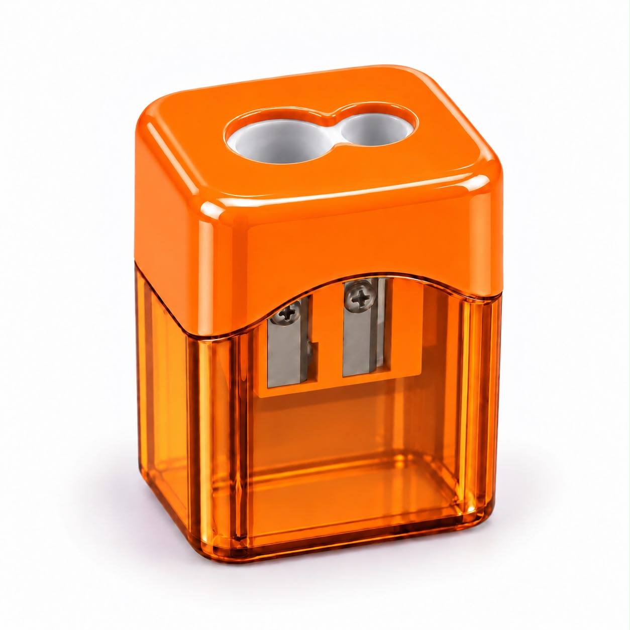 dual-hole manual pencil sharpener