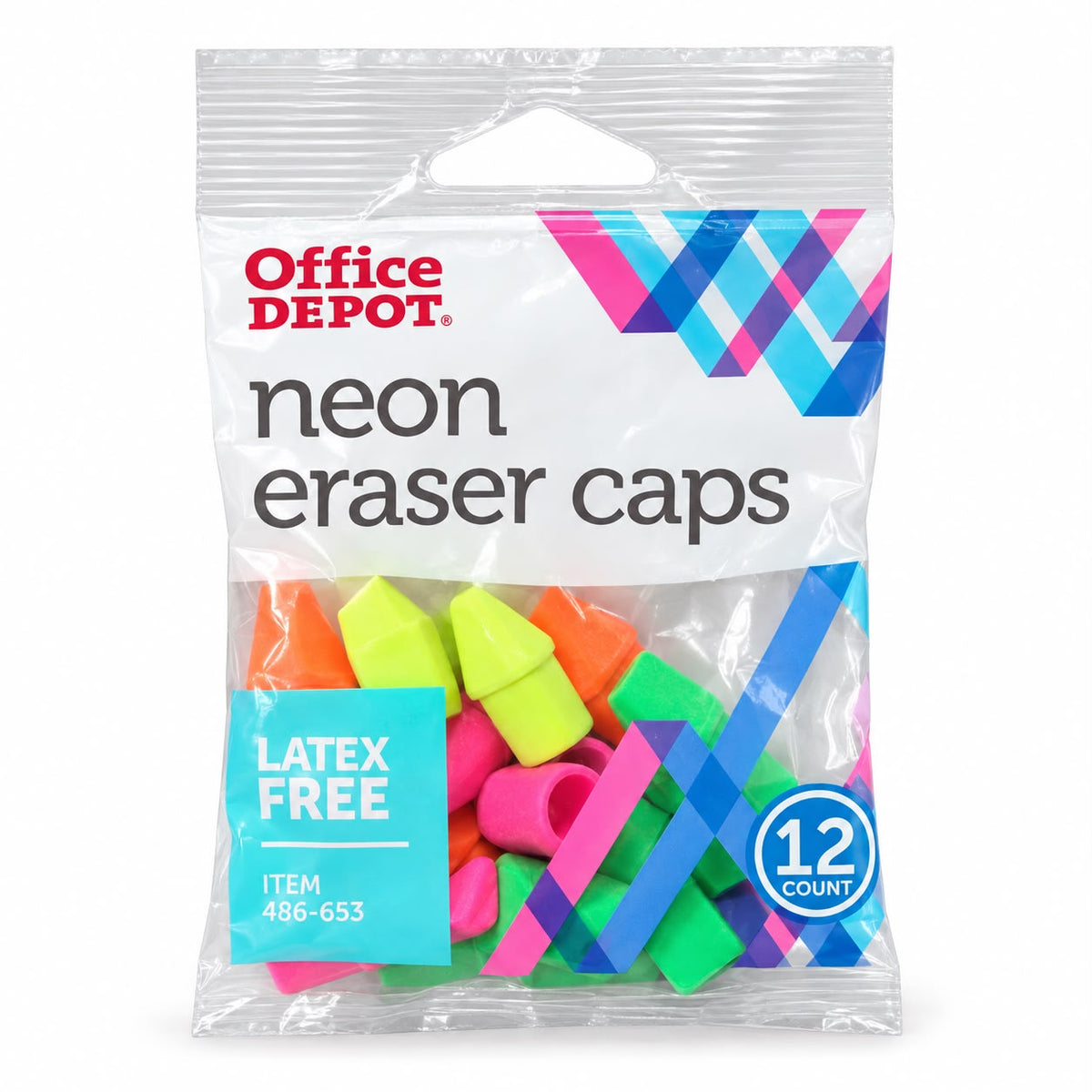 Depot neon eraser caps