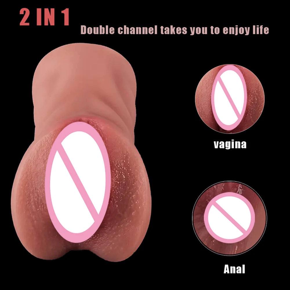 Male Sex Toys Male Masturbator for Men Adult Toy Pocket Men Stroker with Realistic Deep Vagina Portable Lifelike Masturbation