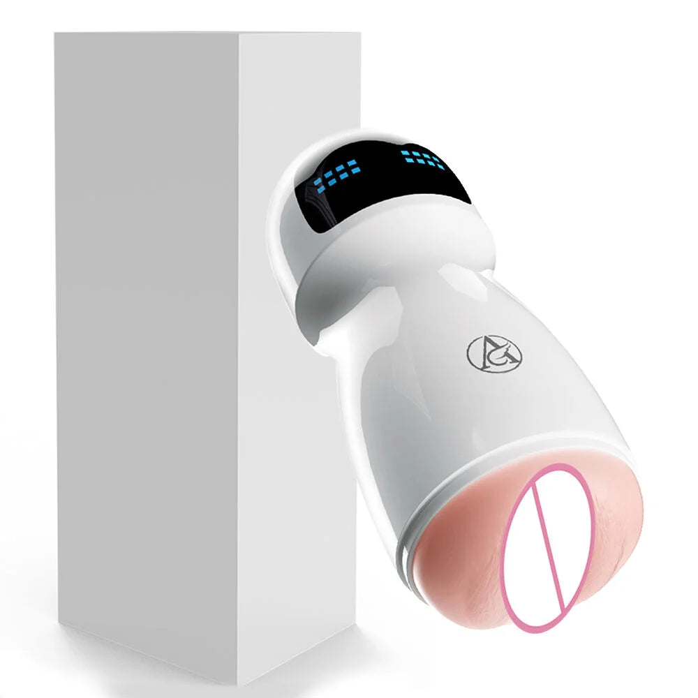 Adult Sex Toy For Men Male Masturbator Penis Trainer Men's Masturbation Cup Simulation Texture Vagina Machine With Vibration
