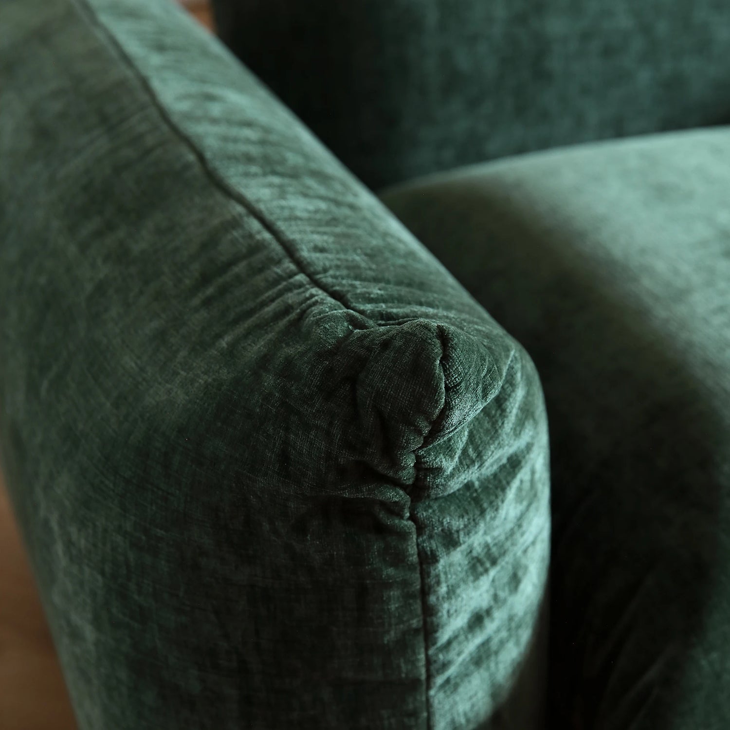 Comfy Chenille Single Accent Chair Deep Seat Couches Mid-Century Sofa 50