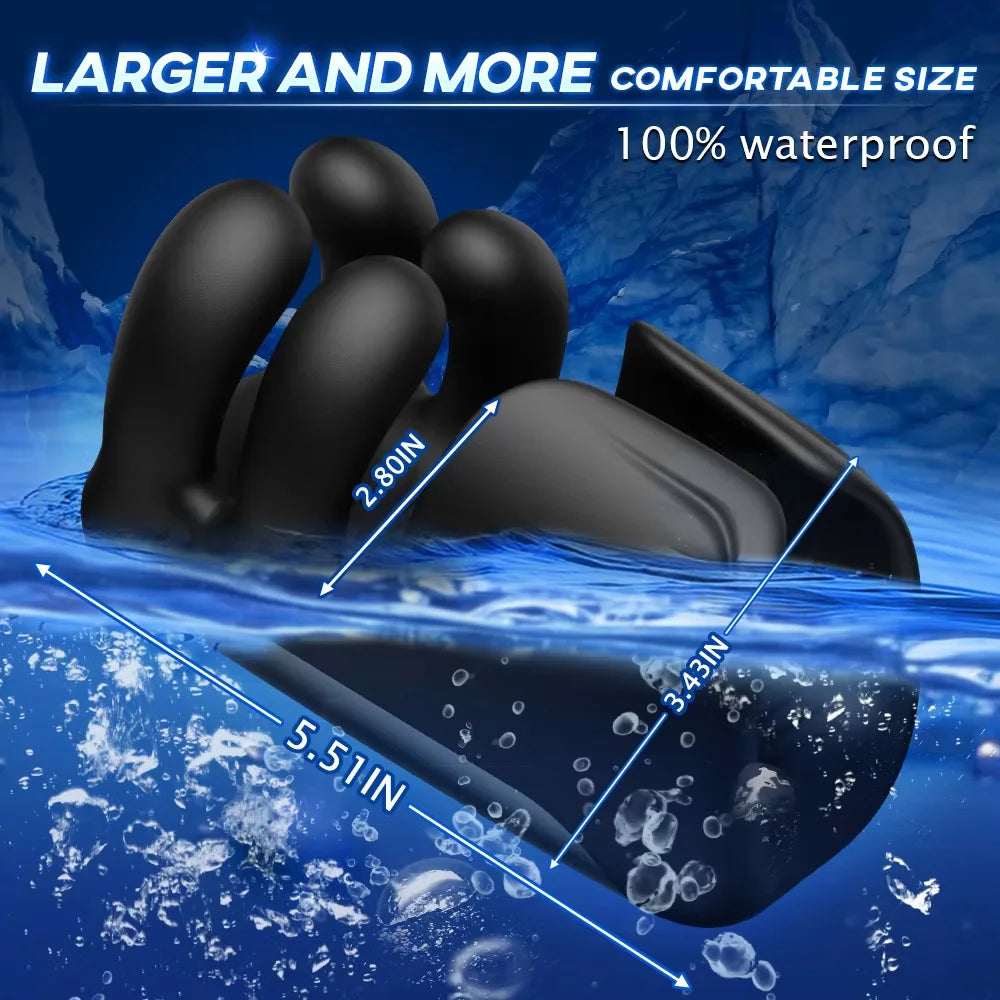 Male Masturbator Sex Toys for Men Penis Stroker Glans Mens Vibrator with Clamping Vibrating Modes Penis Trainer Blowjob Toy