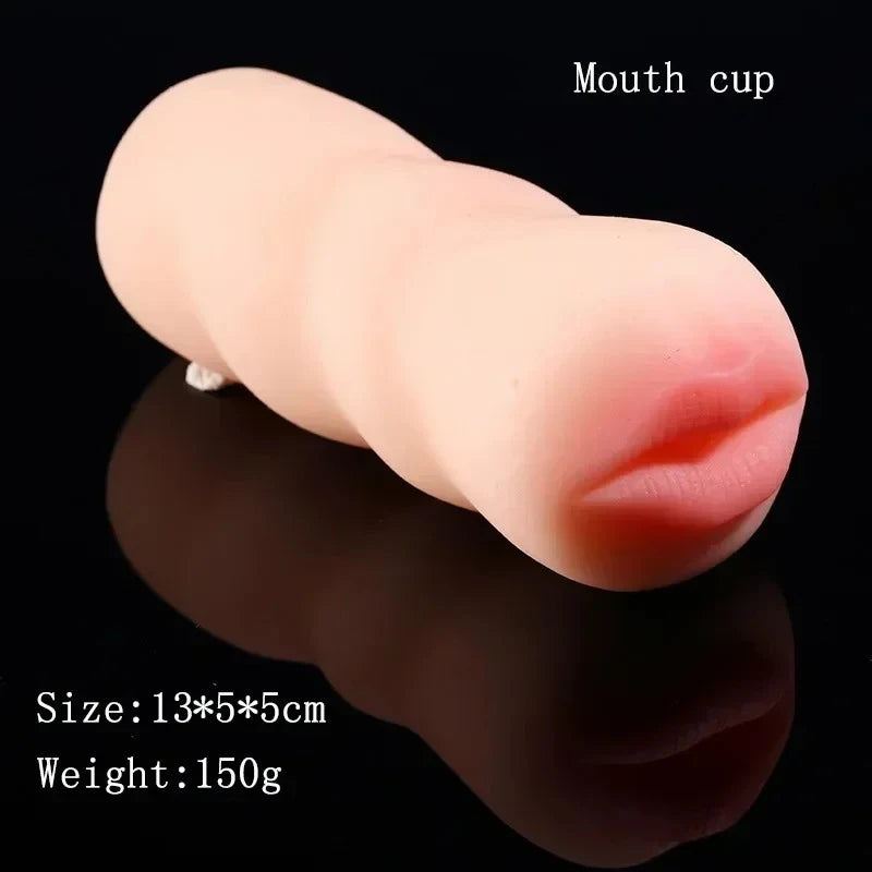 Realistic Male Masturbator Sex Toy - Oral Anal Ass Simulation Adult Game for Men Vagina Pussy Masturbation Cup Erotic Products