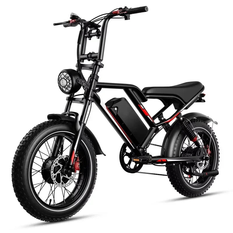 20-inch new camping E-Bike, 1000W high-speed motor off-road electric bicycle, 48V15AH battery adult city road electric scooter