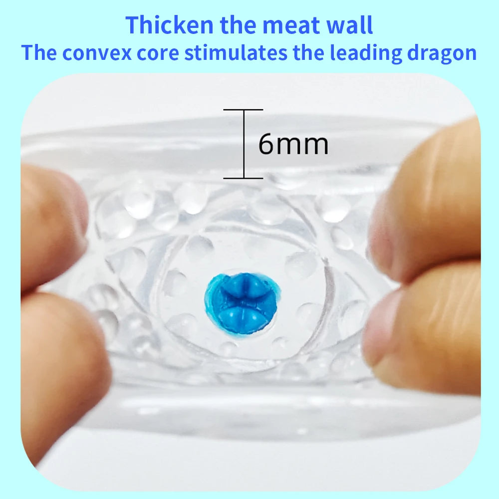 Male Masturbation Cup Vagina Egg Peni Massage Adult Toy For Men Glans Exercise Blowjob Toy Stretchy Silicone Sex Toys For Men